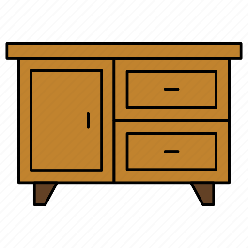 Table, drawers, furniture, handles, wood, stand icon - Download on Iconfinder