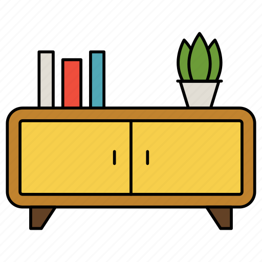 Flower, drawers, cabinets, handles, furniture, books icon - Download on Iconfinder