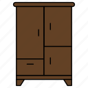 cupboard, cabinet, furniture, handles, wardrobe, wooden