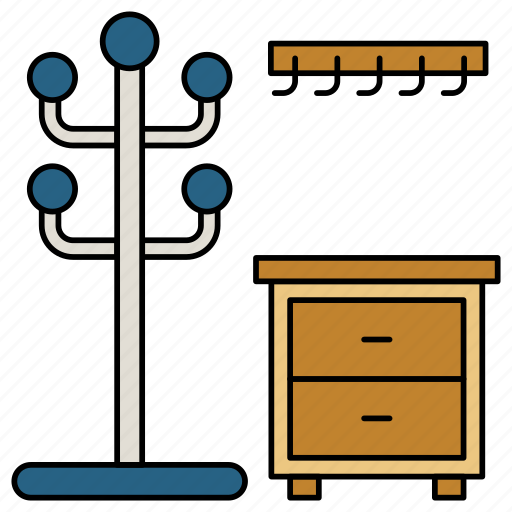 Hanging, stand, drawers, cabinets, furniture, table icon - Download on Iconfinder