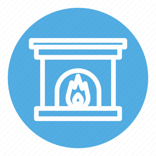 Christmas, fire, fireplace, home, house, warm, winter icon - Download on Iconfinder