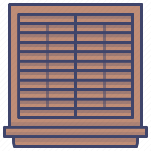 Blinds, interior, shutters, window icon - Download on Iconfinder