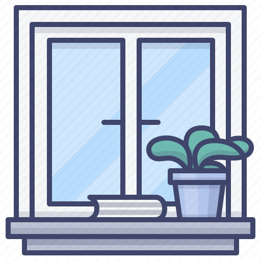 Interior, plant, view, window icon - Download on Iconfinder