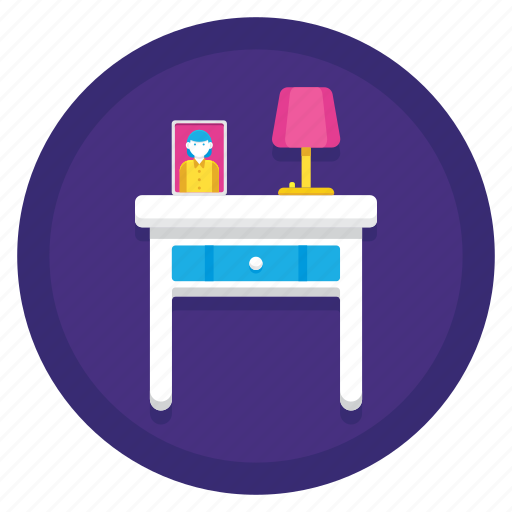 Bedside, bulb, lamp, table icon - Download on Iconfinder