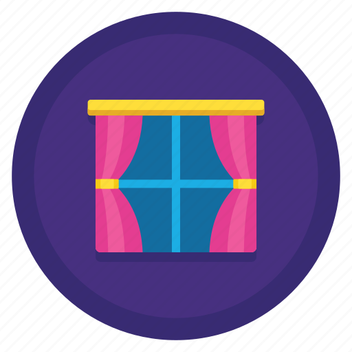 Curtain, decoration, interior, window icon - Download on Iconfinder