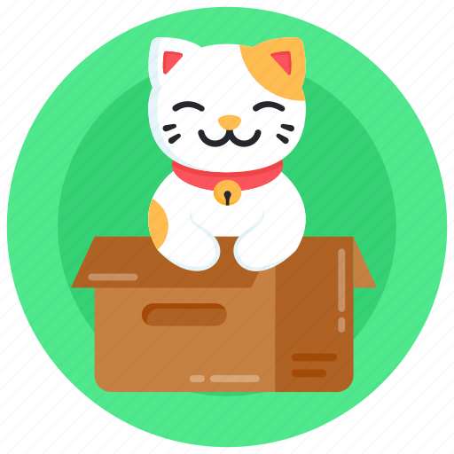 Cat parcel, new cat, cat package, cat box, cute cat icon - Download on Iconfinder