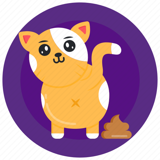 Cat faeces, cat poop, cat shit, pet poop, cat poo icon - Download on Iconfinder