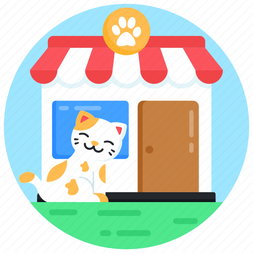 Pet shop, animal shop, pet outlet, pet store, cat shop icon - Download on Iconfinder