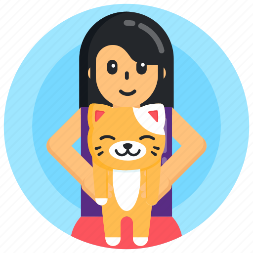 Pet cat, personal cat, cat owner, kitten, pet owner icon - Download on Iconfinder