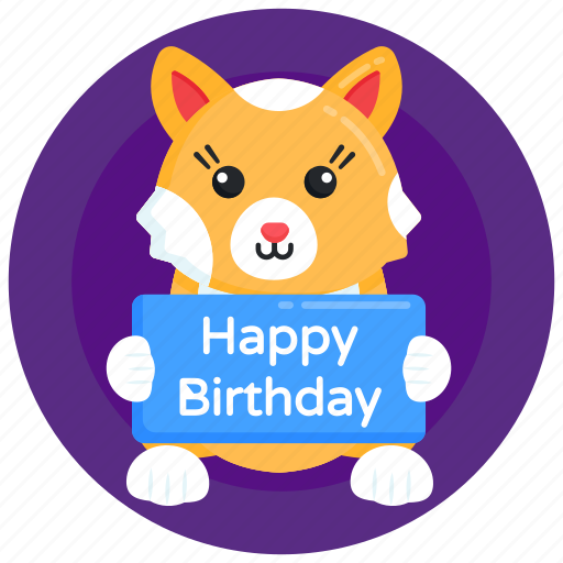 Happy birthday, cat birthday, kitten birthday, pet birthday, pet icon - Download on Iconfinder