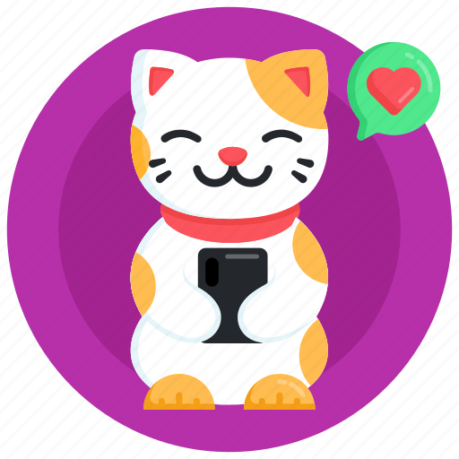 Lovely chat, cute cat, cat mobile chatting, cat feedback, smart cat icon - Download on Iconfinder