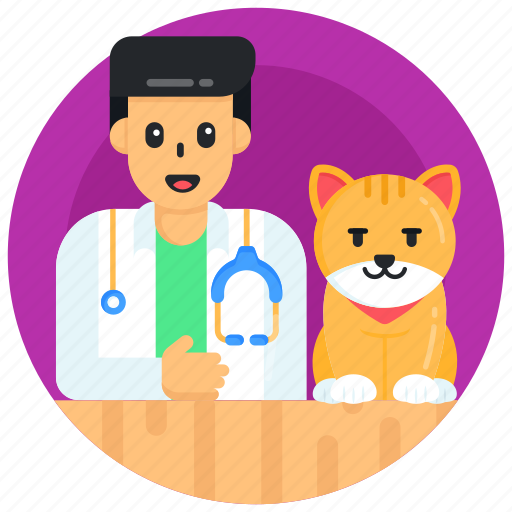 Vet doctor, animal doctor, cat doctor, pet doctor, pet physician icon - Download on Iconfinder