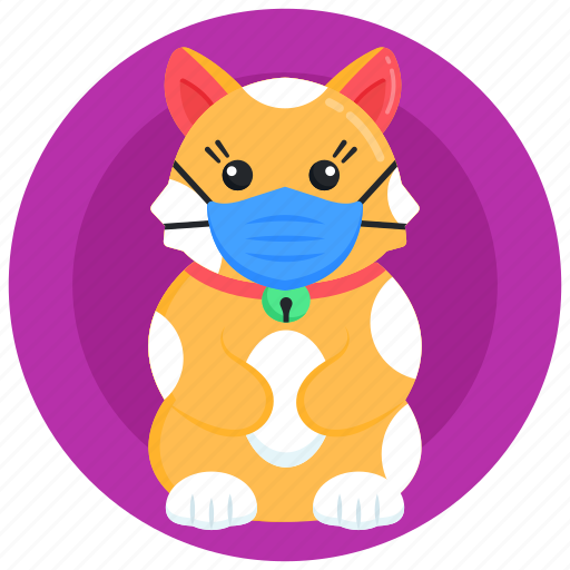 Medical mask, pet mask, cat face mask, pet face mask, protective pet mask icon - Download on Iconfinder