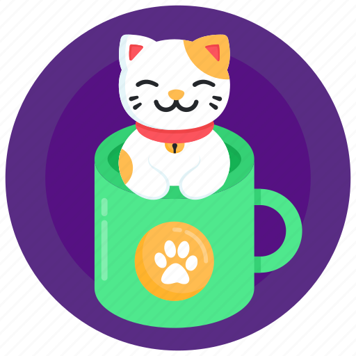 Kitten mug, cat mug, coffee mug, teacup, pet mug icon - Download on Iconfinder