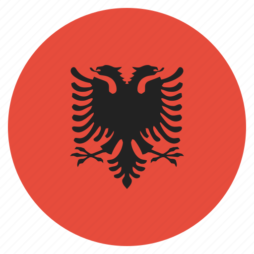 Albania, albanian, flag, national icon - Download on Iconfinder