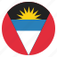 antigua, barbuda, flag, national 