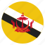 brunei, country, flag 