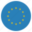circle, eu, flag, european union 