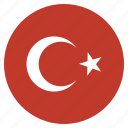 country, flag, national, turkey 