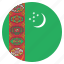 country, flag, turkmenistan 
