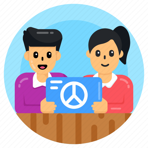Avatars, peace couple, peace spouse, persons, life partners icon - Download on Iconfinder