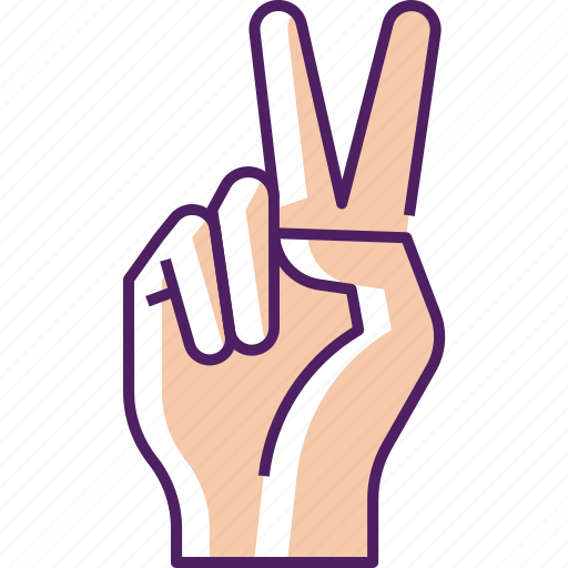 Peace, gesture, peace gesture, hand gesture, victory, hand, peace sign icon - Download on Iconfinder