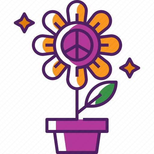 Plant, nature, flower, sunflower, peace, peace sign, pacifism icon - Download on Iconfinder
