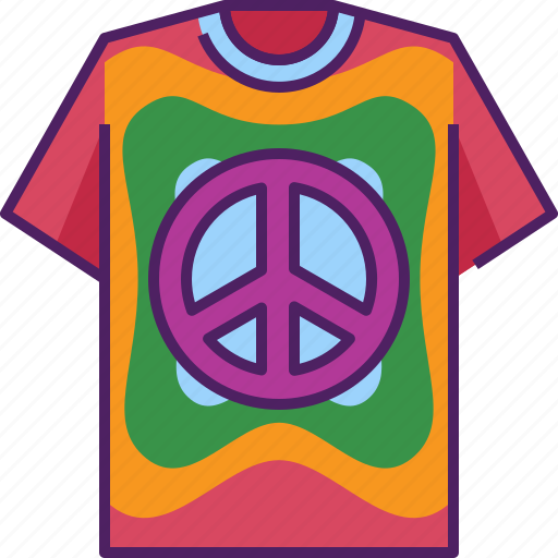 T, shirt, t shirt, fashion, peace sign, hippie, peace symbol icon - Download on Iconfinder