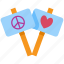banner, poster, business, board, peace, love, heart 