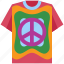 t, shirt, t shirt, fashion, peace sign, hippie, peace symbol, pacifism 