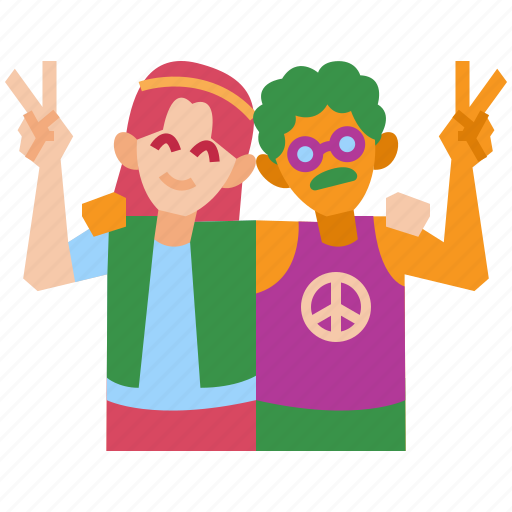 Hug, love, happy, together, peace, hippie, pacifism icon - Download on Iconfinder