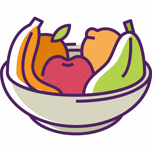 Healthy, food, healthy food, fruit, organic, fresh, bowl icon - Download on Iconfinder
