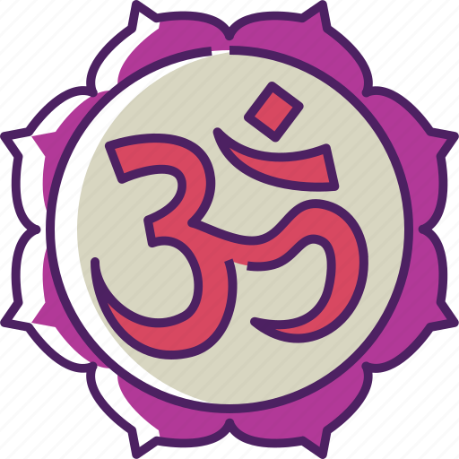 Om, hindu, religion, hinduism, celebration, culture, religious icon - Download on Iconfinder