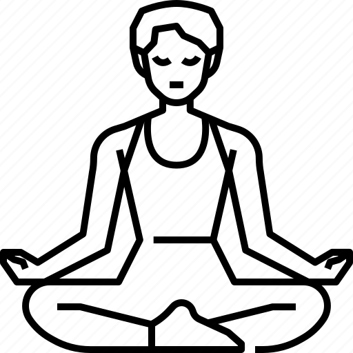 Meditate, meditation, yoga, relax, exercise, pose, lifestyle icon - Download on Iconfinder