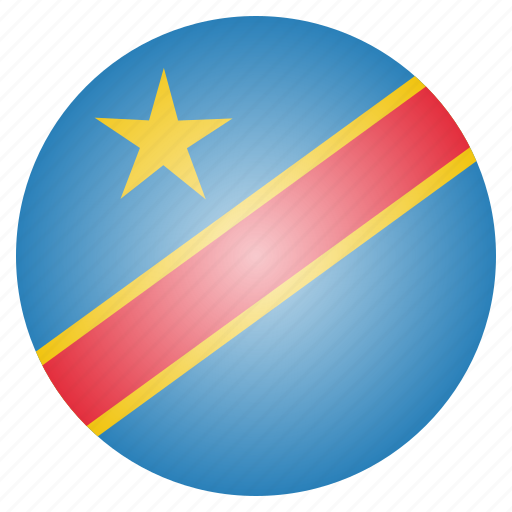 Congo, country, democratic, flag, national icon - Download on Iconfinder