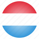 country, flag, luxembourg, national