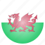 country, flag, national, wales 