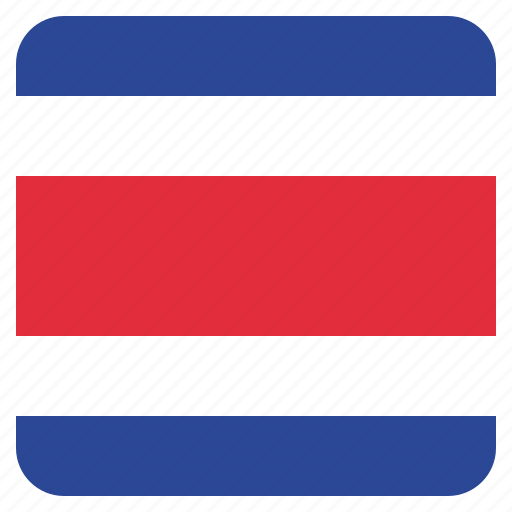 Costa, country, flag, national, rica icon - Download on Iconfinder