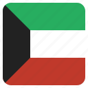 country, flag, kuwait, national
