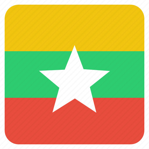 Burma, burmese, country, flag, myanmar, national icon - Download on Iconfinder