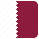 country, flag, national, qatar