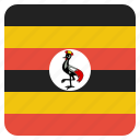 country, flag, national, uganda