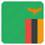 country, flag, national, zambia 