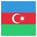 azerbaijan, country, flag, national