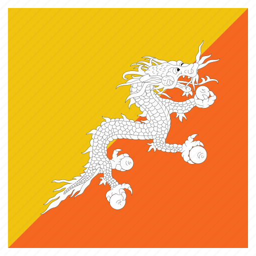 Bhutan, bhutanese, country, flag, national icon - Download on Iconfinder