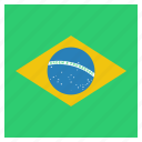 brazil, country, flag, national