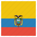 country, ecuador, flag, national