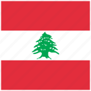 country, flag, lebanese, lebanon, national
