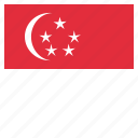 country, flag, national, singapore
