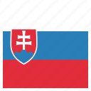country, flag, national, slovakia, slovakian
